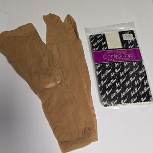 Bill Blass Vintage Beige Silken Sheers Control Top Pantyhose